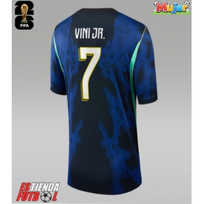Brasil Vinicius Junior #7 Segunda Equipación Mujer Mundial 2026 Manga Corta